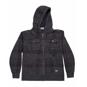 Vintage 2000s Skater Grunge Nautica Jeans Zip Up Plaid Hoodie